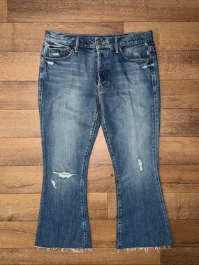 Mother Size 27 The Nomad Crop Fray Jeans In Twice As Nice Quiet Luxury Old Money